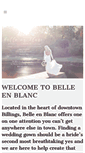 Mobile Screenshot of belleenblancmt.com